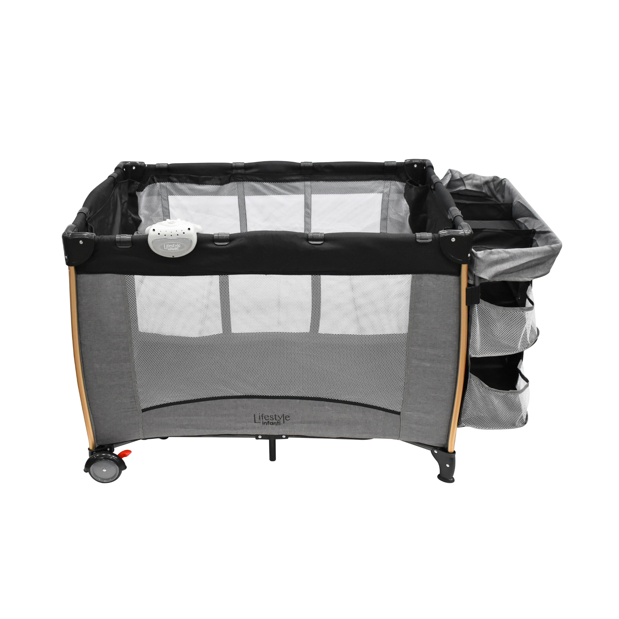 Set Carriola Travel Maverick y Cuna Gianna Lifestyle Gris