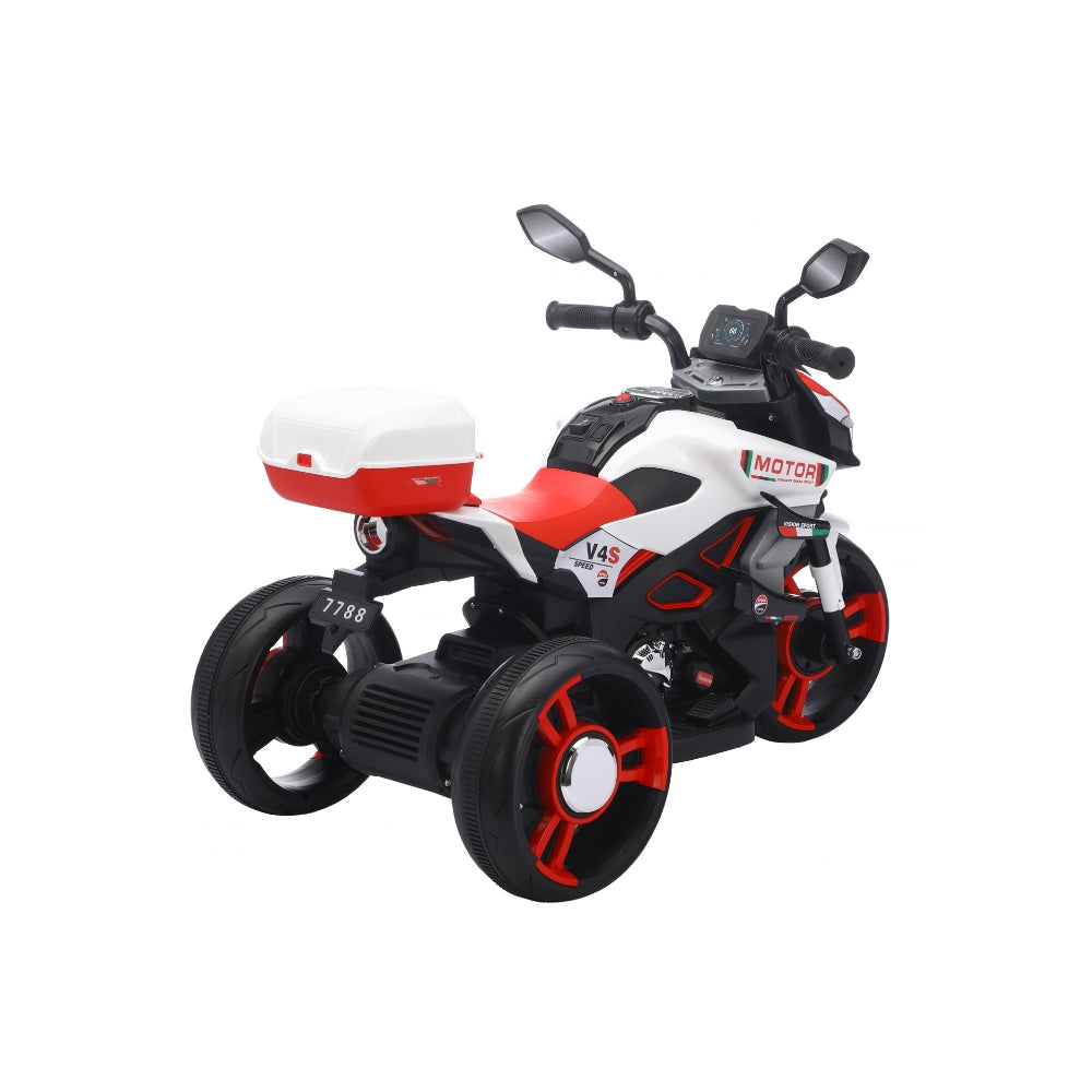 Motocicleta Montable Eléctrica V4s Speed Con Música Y Luces