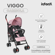 Infanti Carriola Portátil Viggo Ligera Y Reclinable