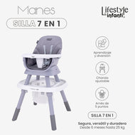 Silla Alta Para Bebé 7 En 1 Manes Lifestyle By Infanti
