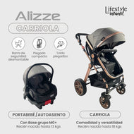 Carriola Sistema de Viaje Lifestyle by infanti Alizze Dorado
