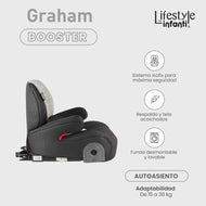 Autoasiento Booster Graham Lifestyle By Infanti