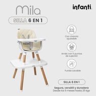 Silla Alta Lifestyle by Infanti Mila 6 en 1