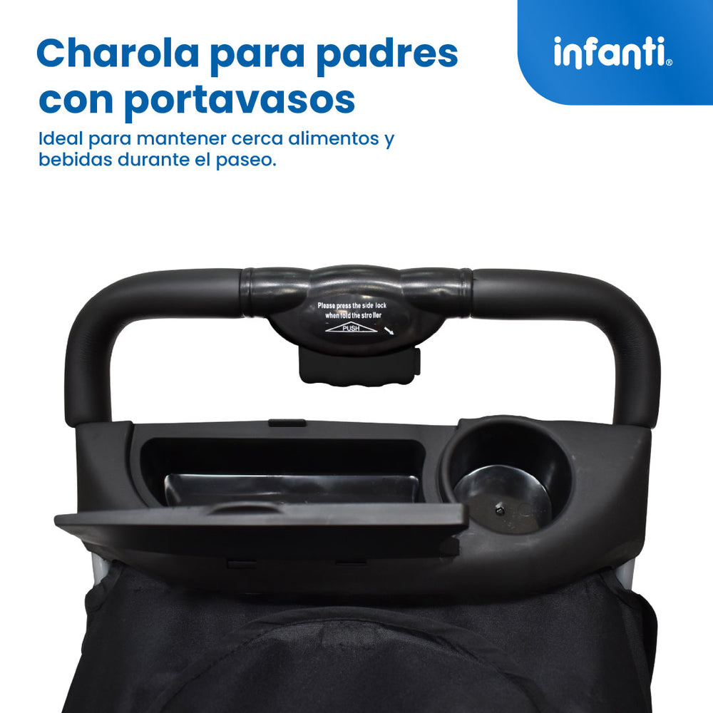 Carriola Travel System Solarah Con Portabebé Grupo 0+ y Plegado a Una Mano