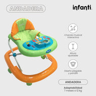 Andadera Musical Infanti Ligera Para Bebé