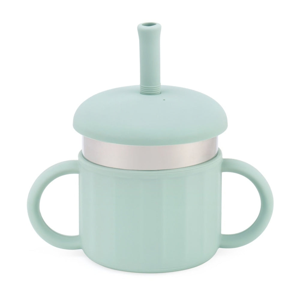 Vaso Con Popote Térmico Straw Cup Con Popote Y Asas Integradas Diseño Práctico Y Fácil De Transportar