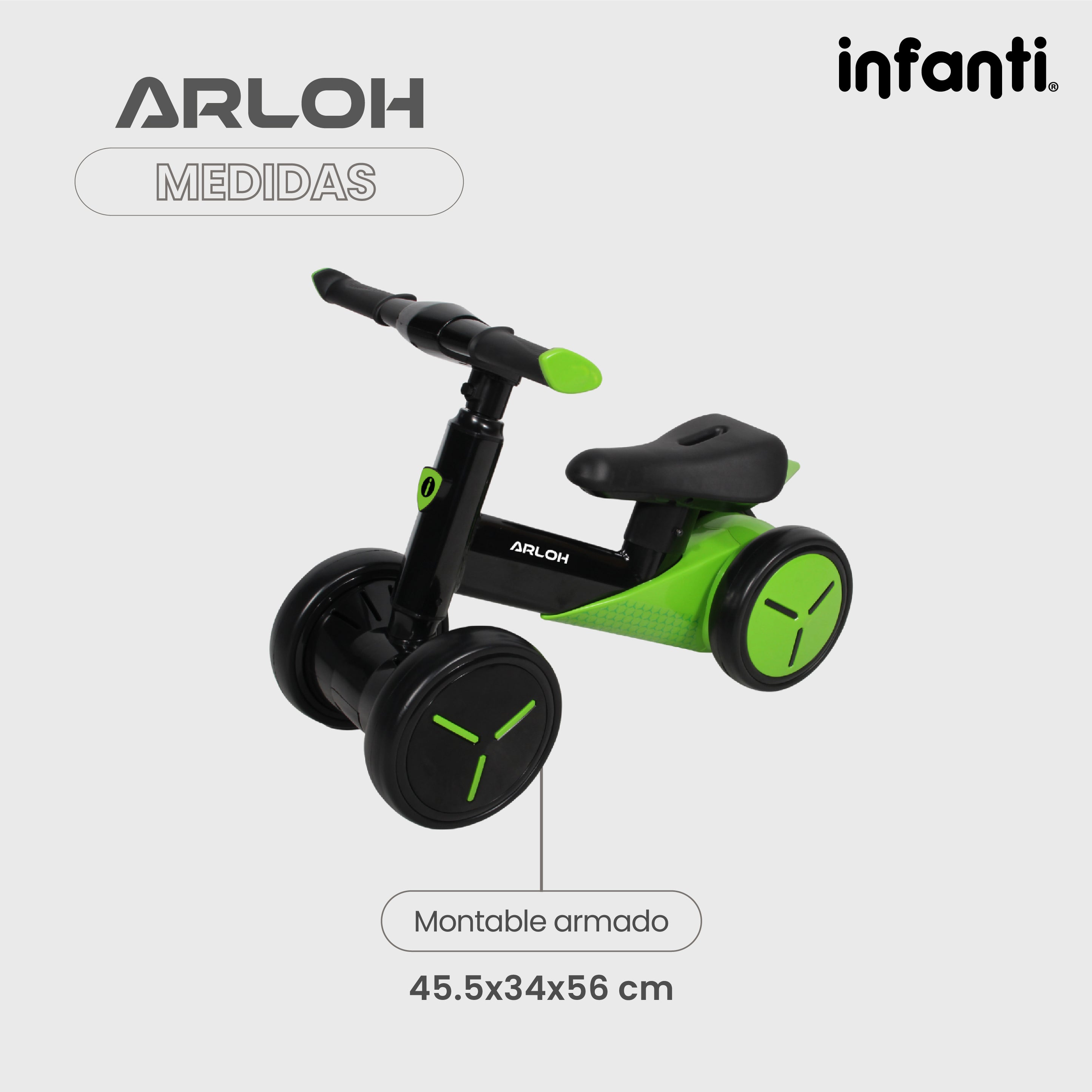 Montable De Balance Arloh Para Bebe Entrenador Sin Pedales