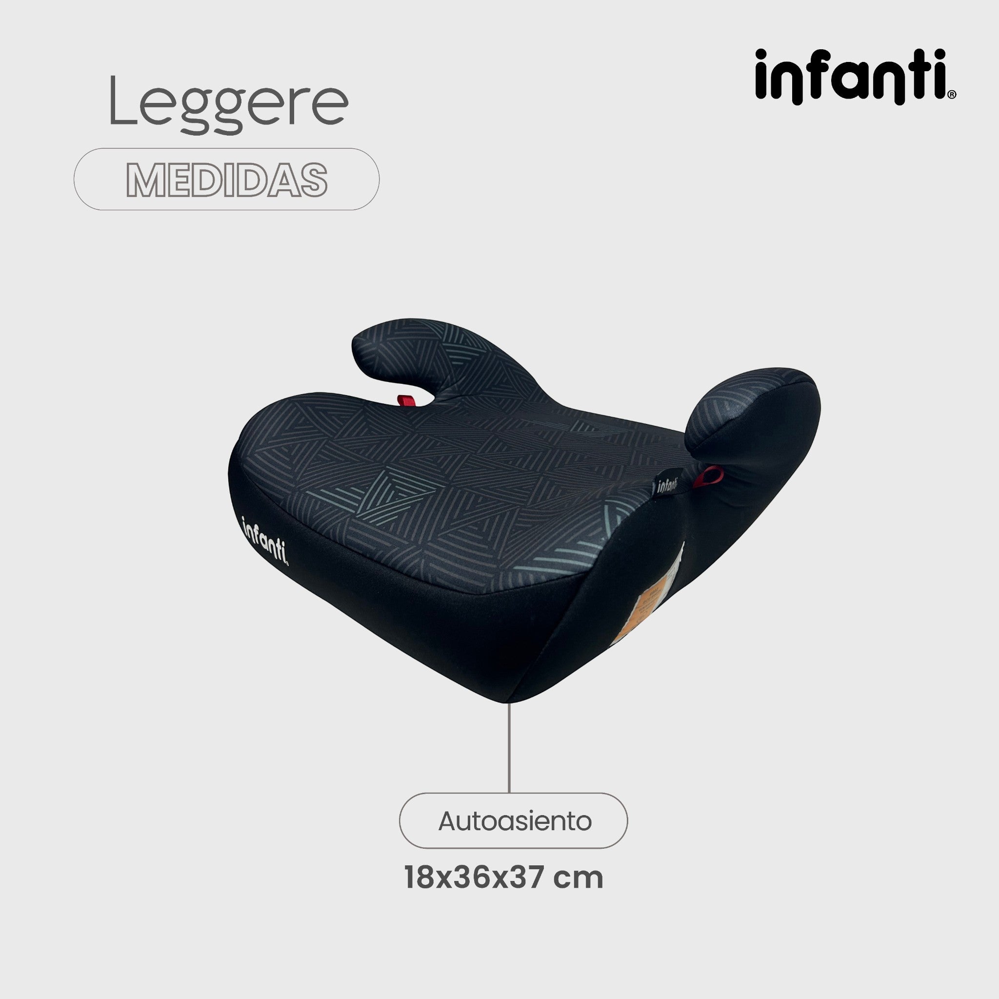 Autoasiento Tipo Booster Grupo III Con Descansabrazos Leggere