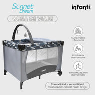 Carriola Ligera Práctica Owen + Cuna De Viaje Sonnet Dream
