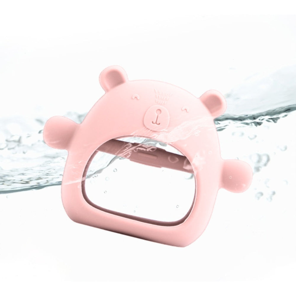 Mordedera De Silicón Con Diseño De Oso Fácil De Sujetar Y Manipular