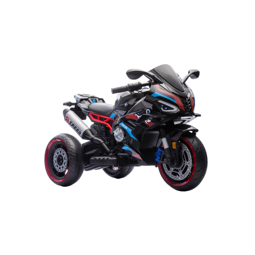 Motocicleta Montable Eléctrica Deportiva Con Sonido De Motor, Infanti