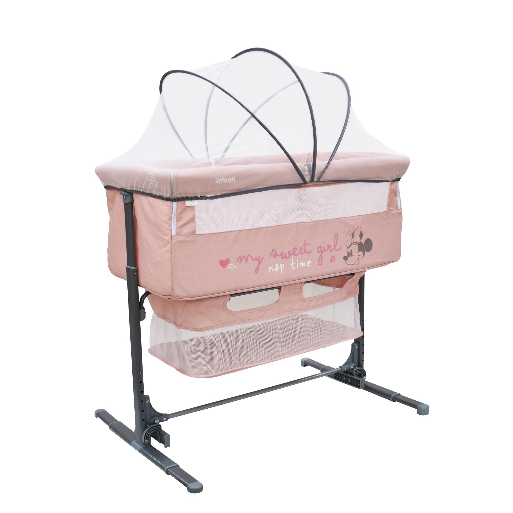 Cuna Colecho De Bebe Plegable Con Mosquitero Y Lateral Abatible