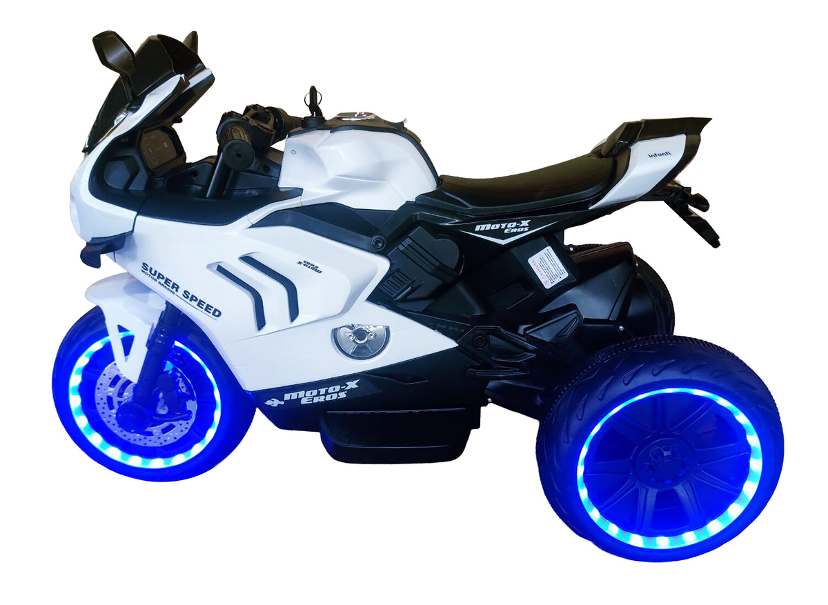 Motocicleta Montable Eléctrica Deportiva Con Música Y Luces, Infanti