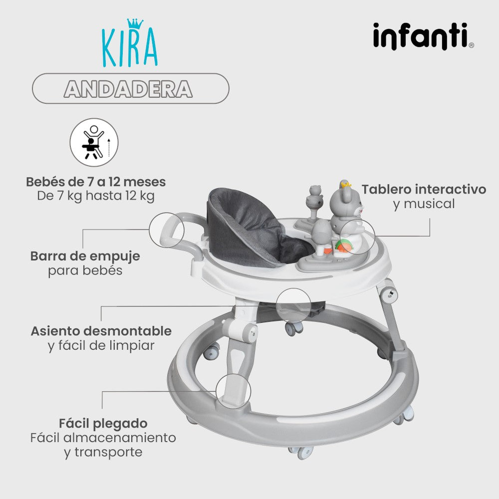 Andadera Kira Infanti Musical con Luces