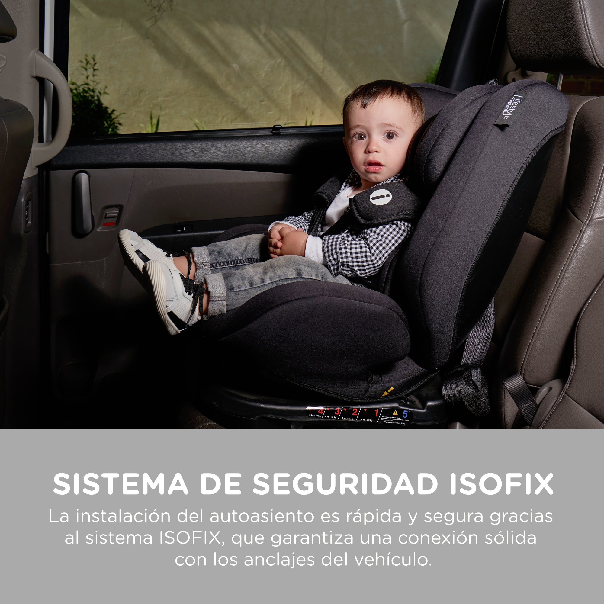 Autoasiento Luke 360° Lifestyle by Infanti Sistema de Anclaje Isofix