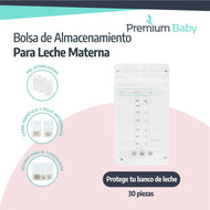 Premium Baby Bolsa De Almacenamiento Para Leche Materna 30 piezas