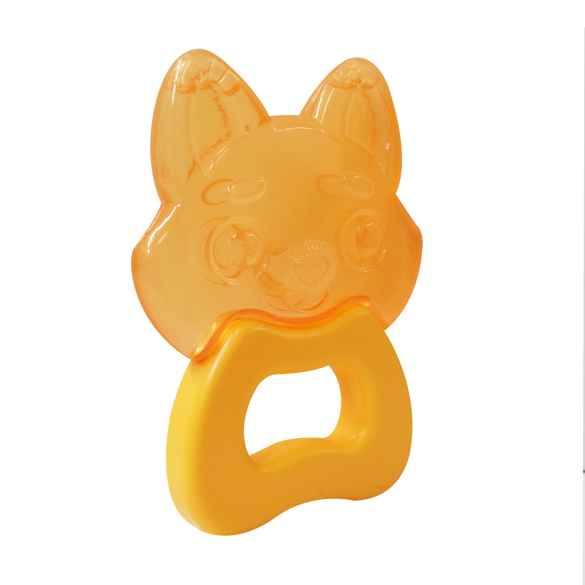 Mordedera Rellena de Agua Con Forma de Zorro Naranja, Libre BPA, Libre PVC, Infanti