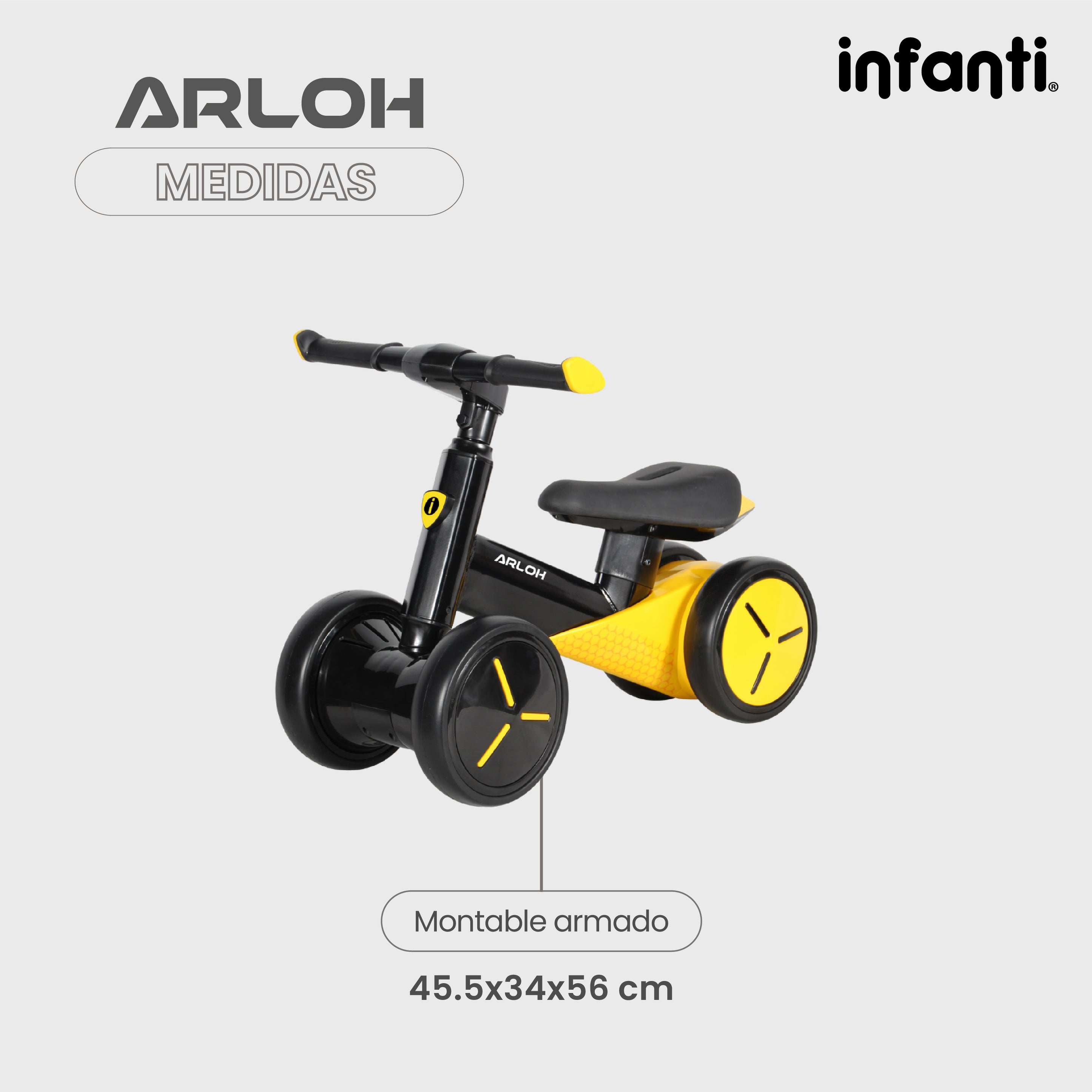 Montable De Balance Arloh Para Bebe Entrenador Sin Pedales
