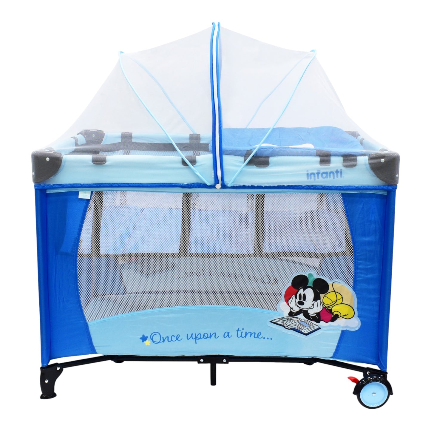 Cuna Corral De Viaje Disney Armado Sencillo Adaptable Seguro Con cambiador desmontable