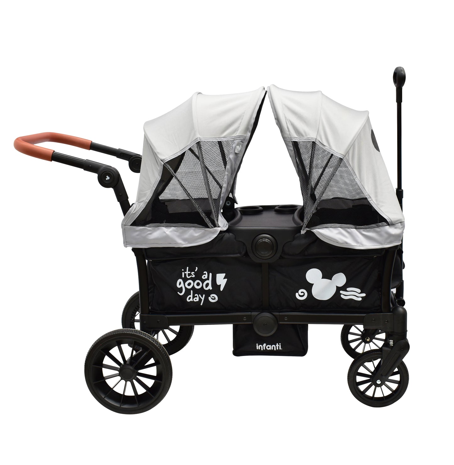 Carriola Doble Vagón Everett Mickey Plegable