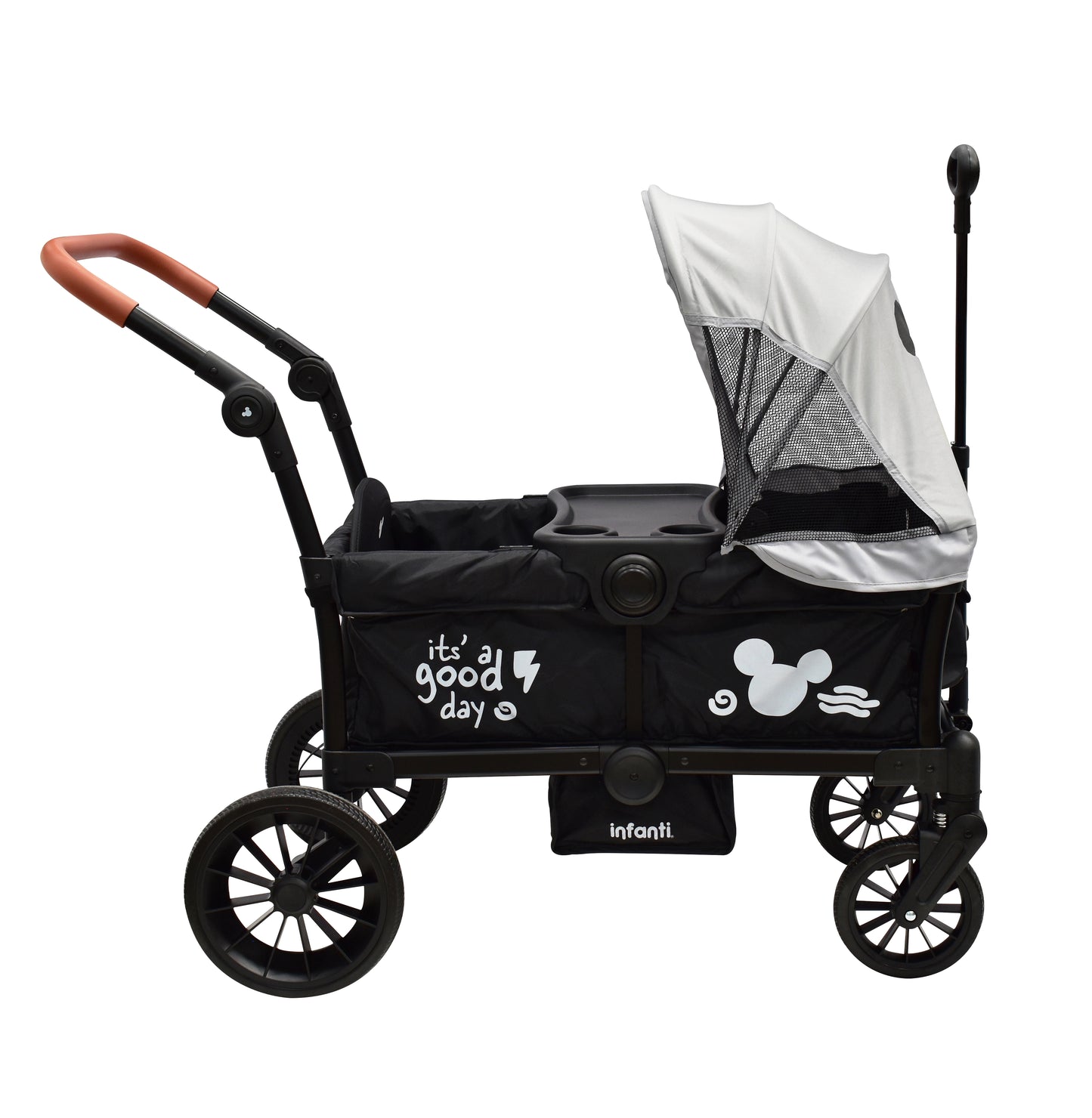 Carriola Doble Vagón Everett Mickey Plegable