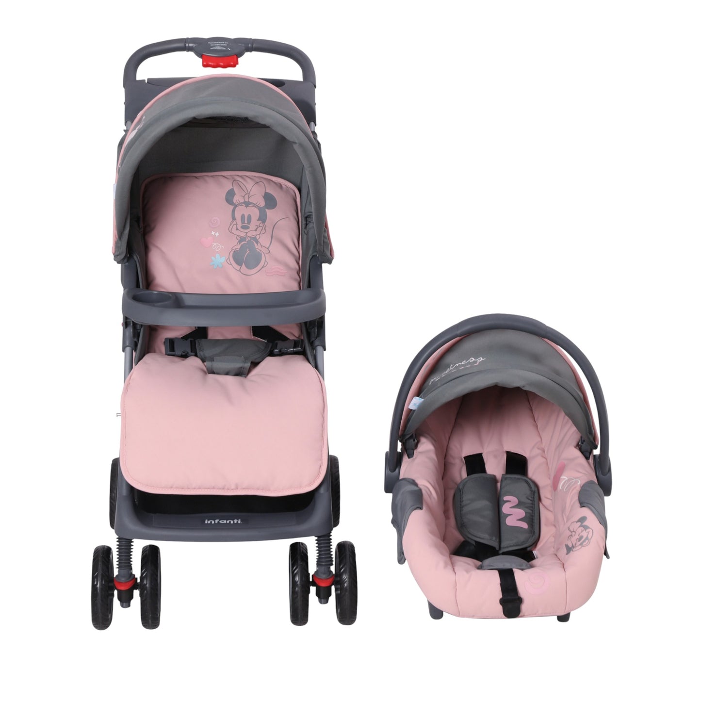 Carriola Para Bebe Infanti Disney Con Portabebé Y Charola