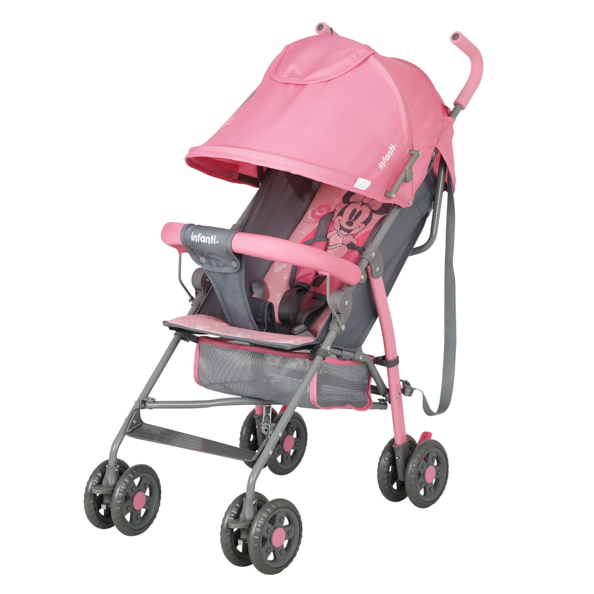 Carriola Bastón De Bebé Minnie Disney Ultra Ligera Plegable Rosa