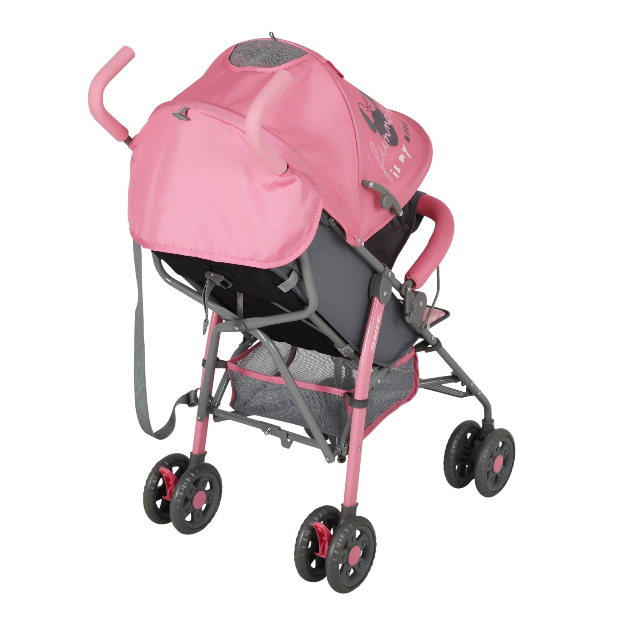 Carriola Bastón De Bebé Minnie Disney Ultra Ligera Plegable Rosa