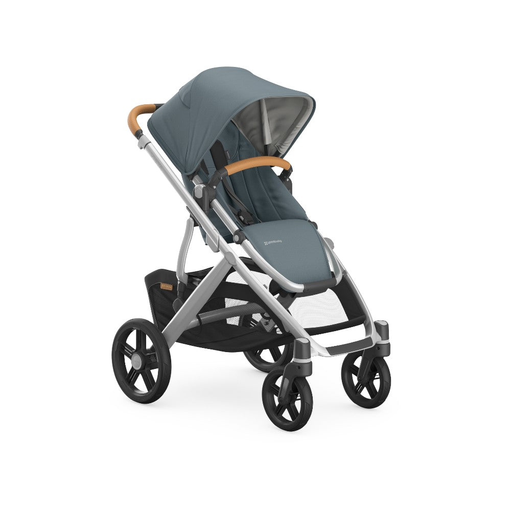 Carriola UPPAbaby Vista V3 Dillan: Mango Telescópico, Asiento Reversible y Toldo Expandible con Protección UPF 50+