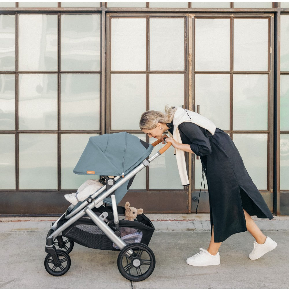 Carriola UPPAbaby Vista V3 Dillan: Mango Telescópico, Asiento Reversible y Toldo Expandible con Protección UPF 50+