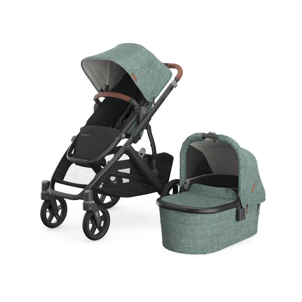 Carriola UPPAbaby Vista V2 Gwen: Mango Telescópico, Asiento Reversible y Toldo Expandible con Protección UPF 50+