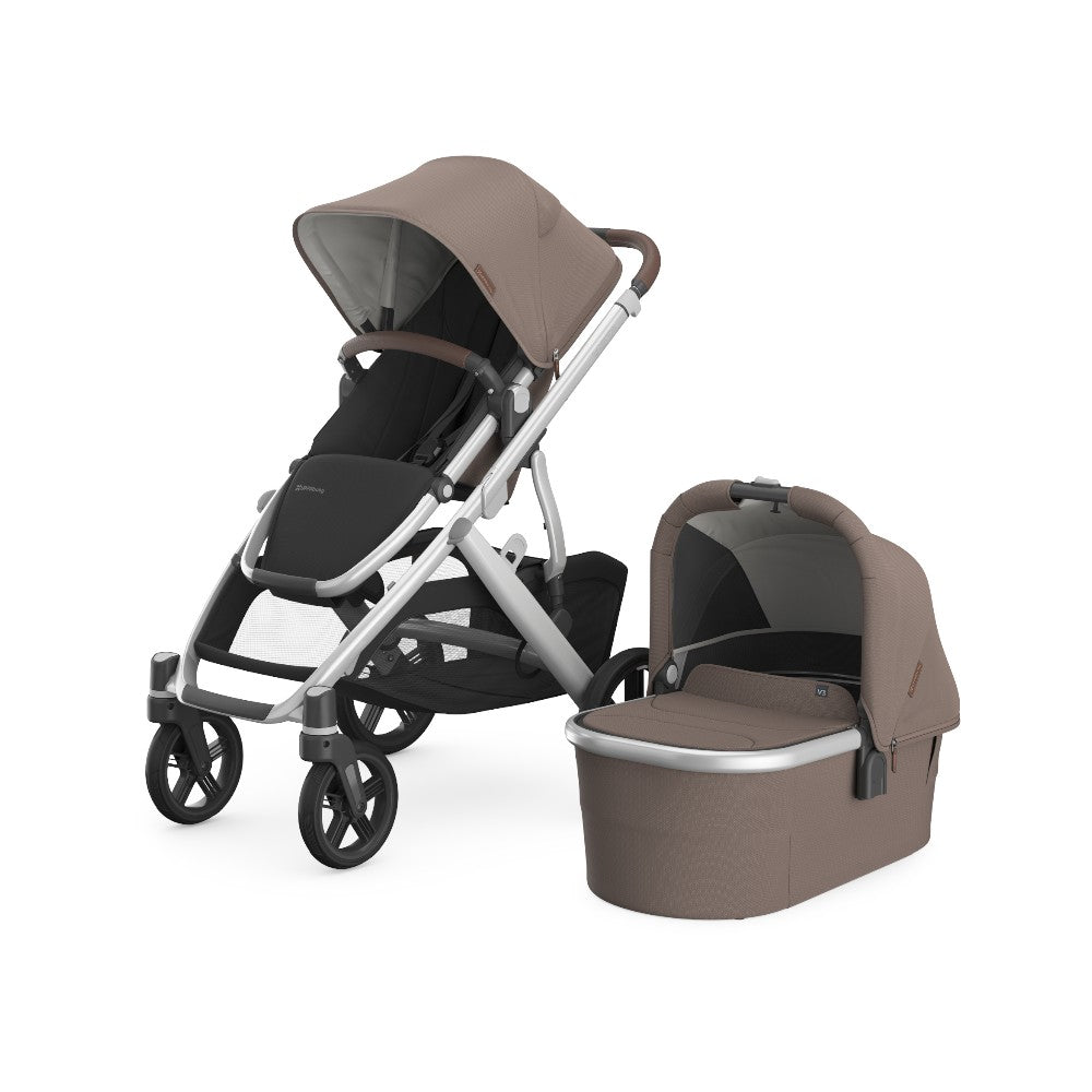 Carriola UPPAbaby Vista V2 Theo: Mango Telescópico, Asiento Reversible y Toldo Expandible con Protección UPF 50+