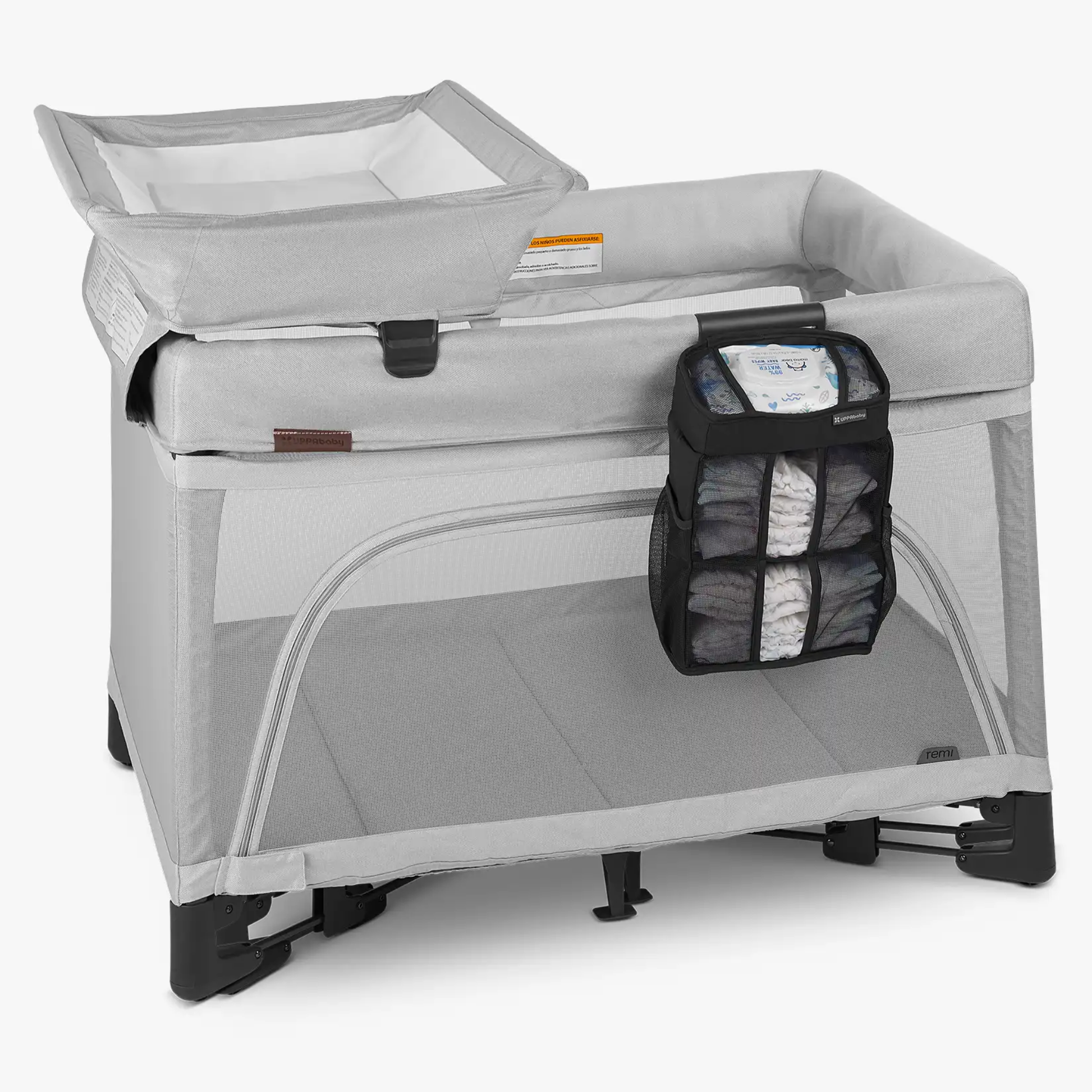 Estación de Cambio UPPAbaby REMI Cambiador Plegable, Amplia Superficie y Almacenamiento Compacto hasta 30 lb