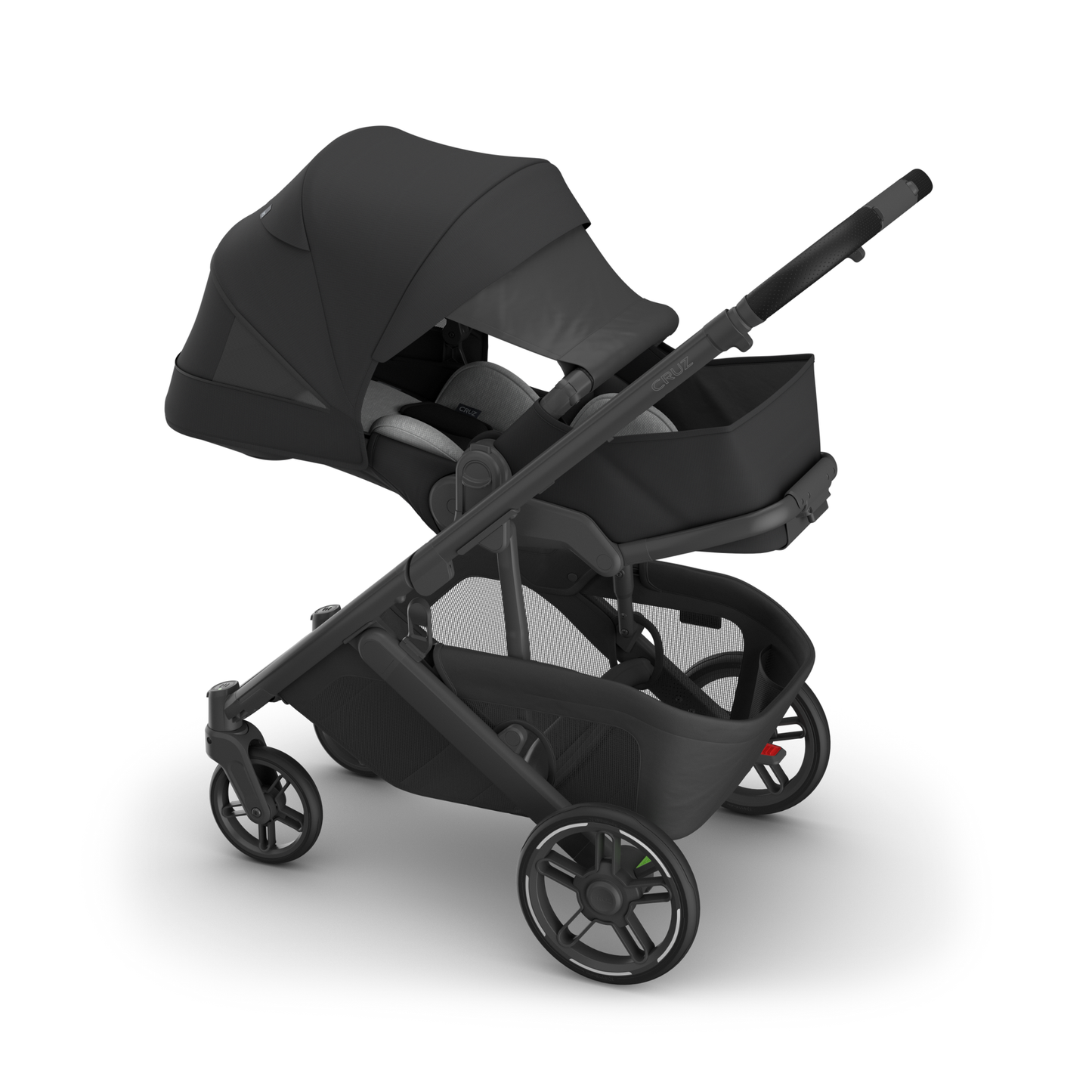 Carriola UPPAbaby CRUZ V3 reversible reclinable desde recién nacido hasta 22.7 kg con plegado compacto y UPF 50+ FlexR+X