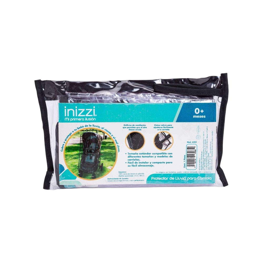 Protector De Lluvia Para Carriola Transparente Inizzi