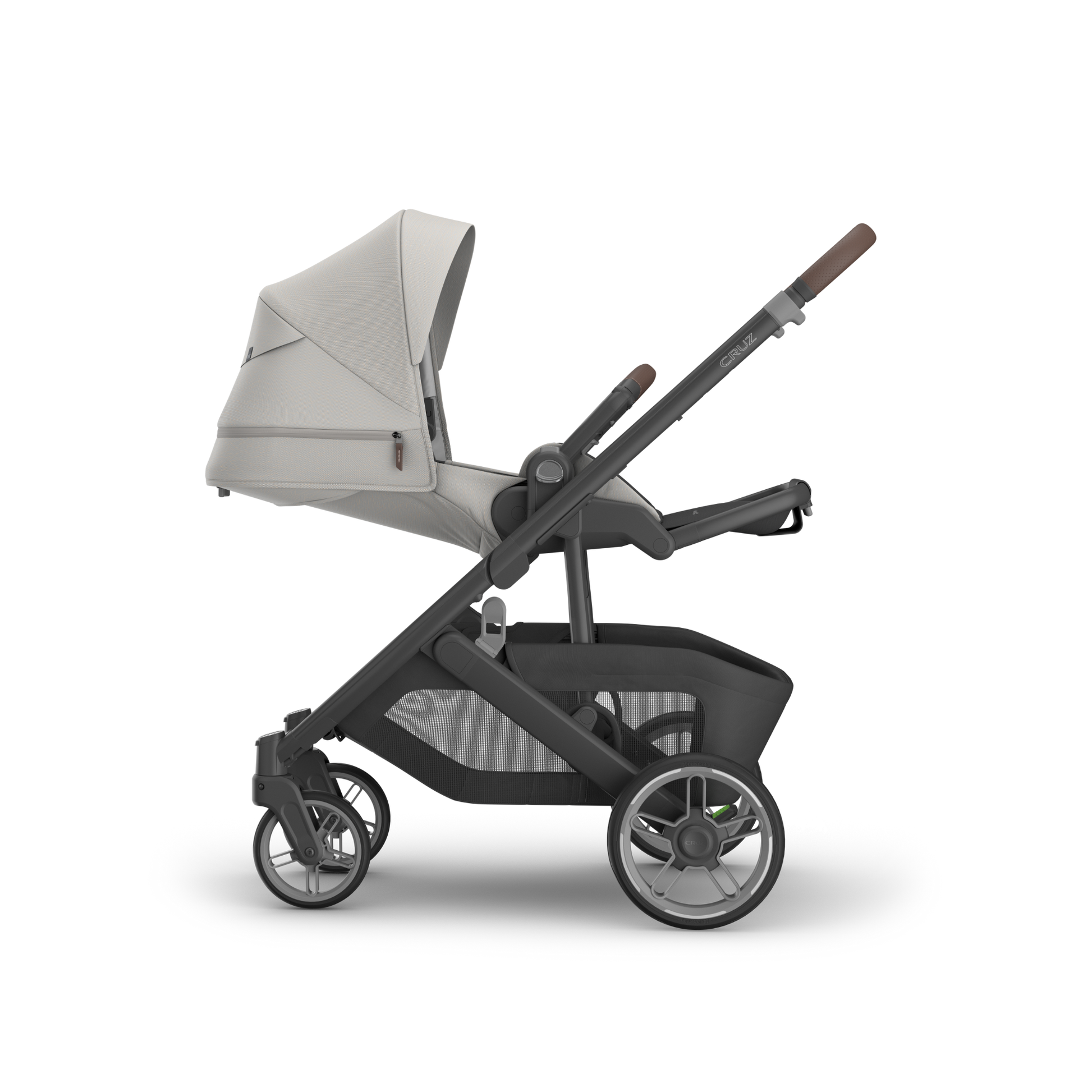 Carriola UPPAbaby CRUZ V3 reversible reclinable desde recién nacido hasta 22.7 kg con plegado compacto y UPF 50+ FlexR+X