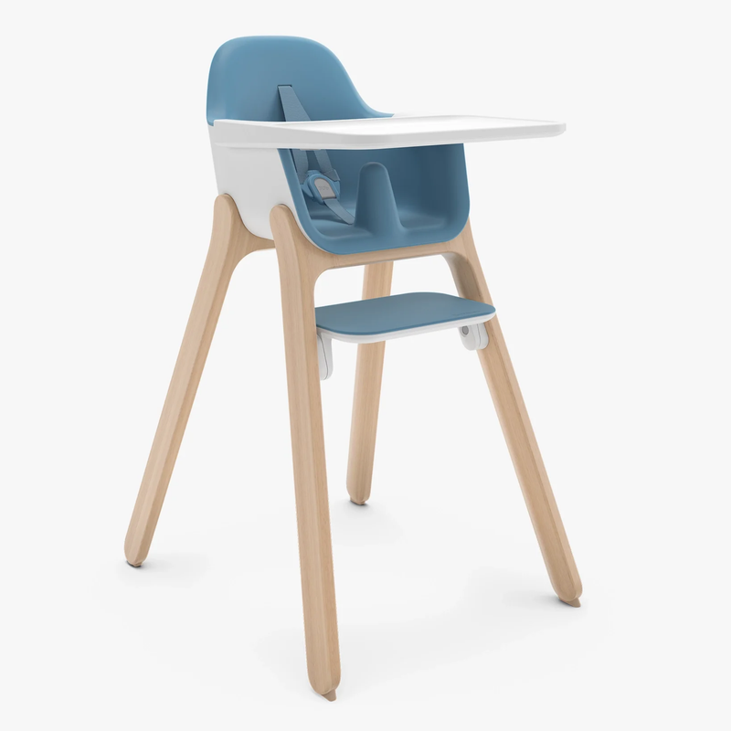 Silla Alta Ciro con Bandeja Ajustable, Arnés Seguro y Reposapiés 180° Certificación GREENGUARD