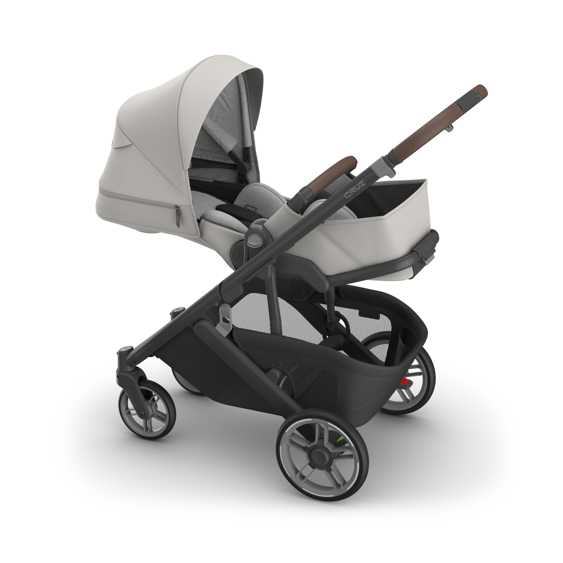Carriola UPPAbaby CRUZ V3 reversible reclinable desde recién nacido hasta 22.7 kg con plegado compacto y UPF 50+ FlexR+X