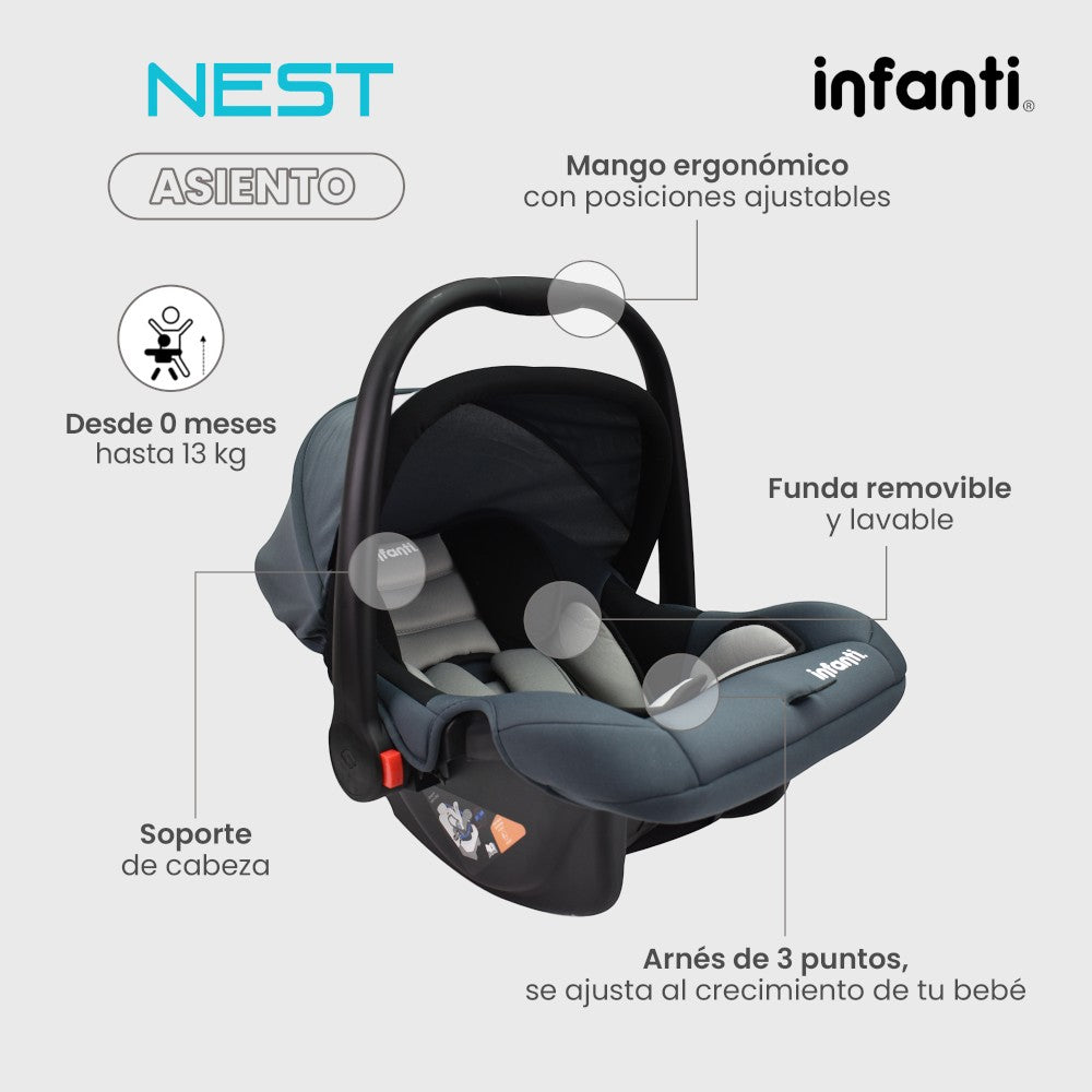 Autoasiento Nest Grupo 0+
