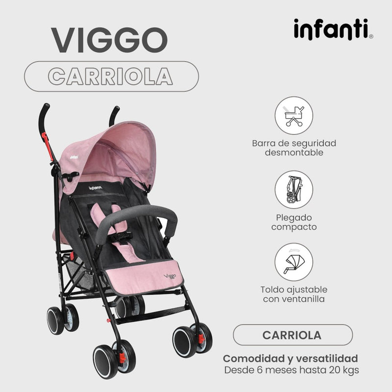Infanti Carriola Portátil Viggo Ligera Y Reclinable
