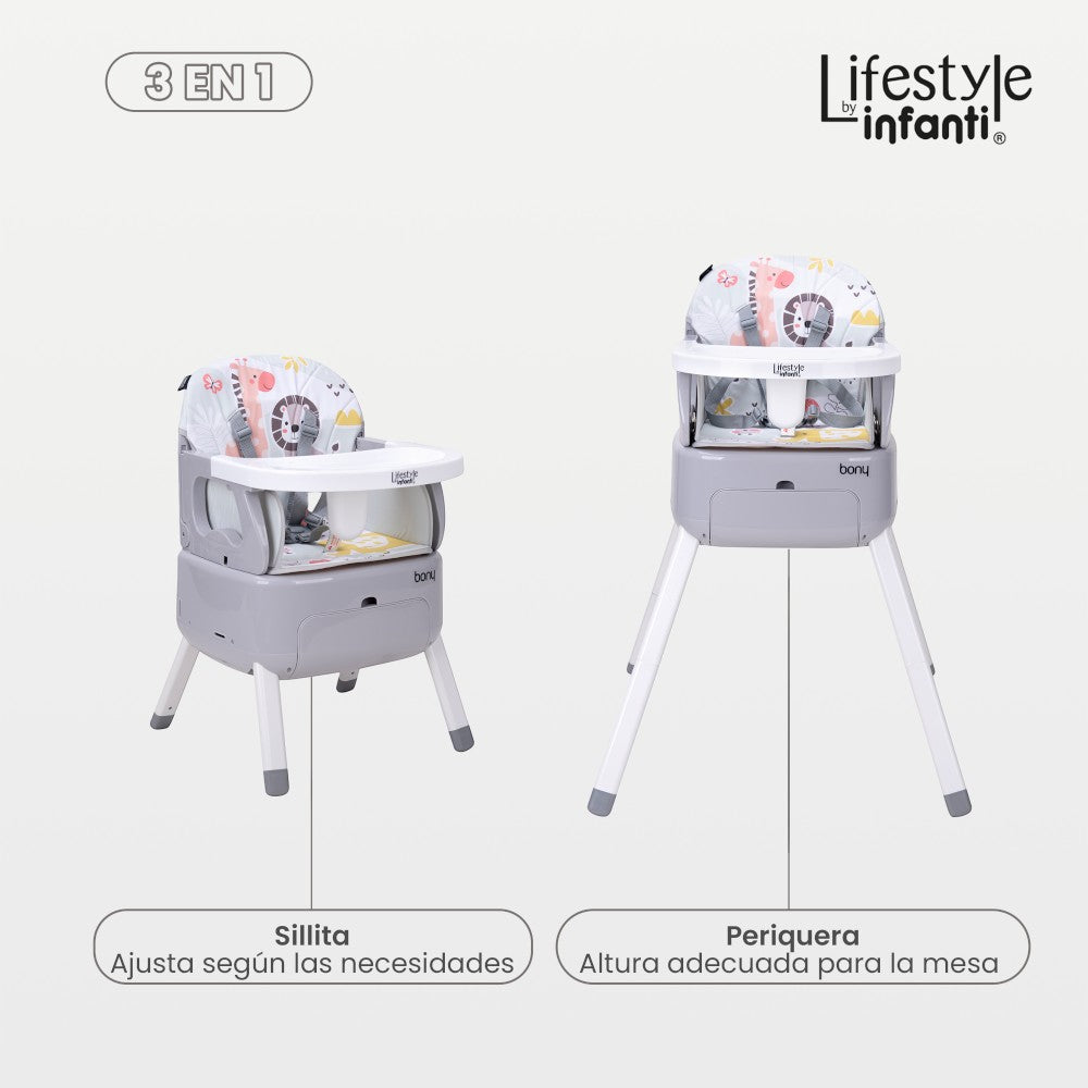 Silla 3 En 1 Bony Para Bebé Lifestyle By Infanti