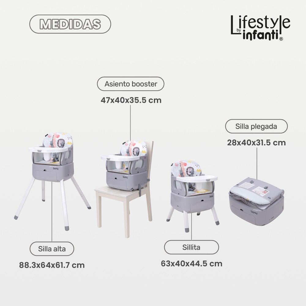 Silla 3 En 1 Bony Para Bebé Lifestyle By Infanti