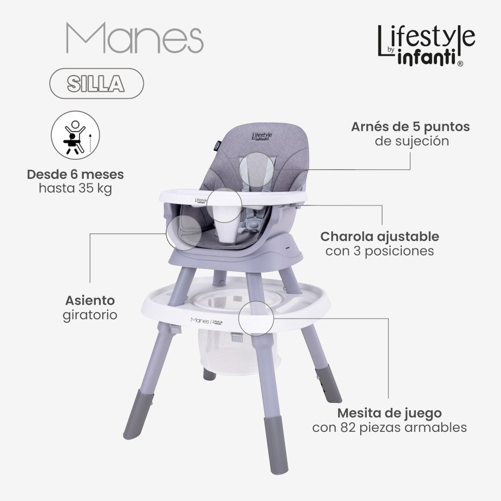 Silla Alta Para Bebé 7 En 1 Manes Lifestyle By Infanti