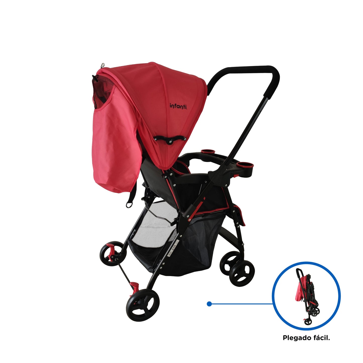 Carriola Infanti Swivel Para Bebe Con Mango Reversible