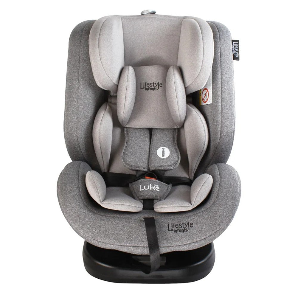 Autoasiento Evolutivo Luke Con Sistema ISOFIX, Top Tether, Giro 360° De 40 a 150 cm, Reclinación Ajustable, Arnés de 5 Puntos, Cabecera Ajustable, Certificación ECE R44/04 Lifestyle By Infanti.