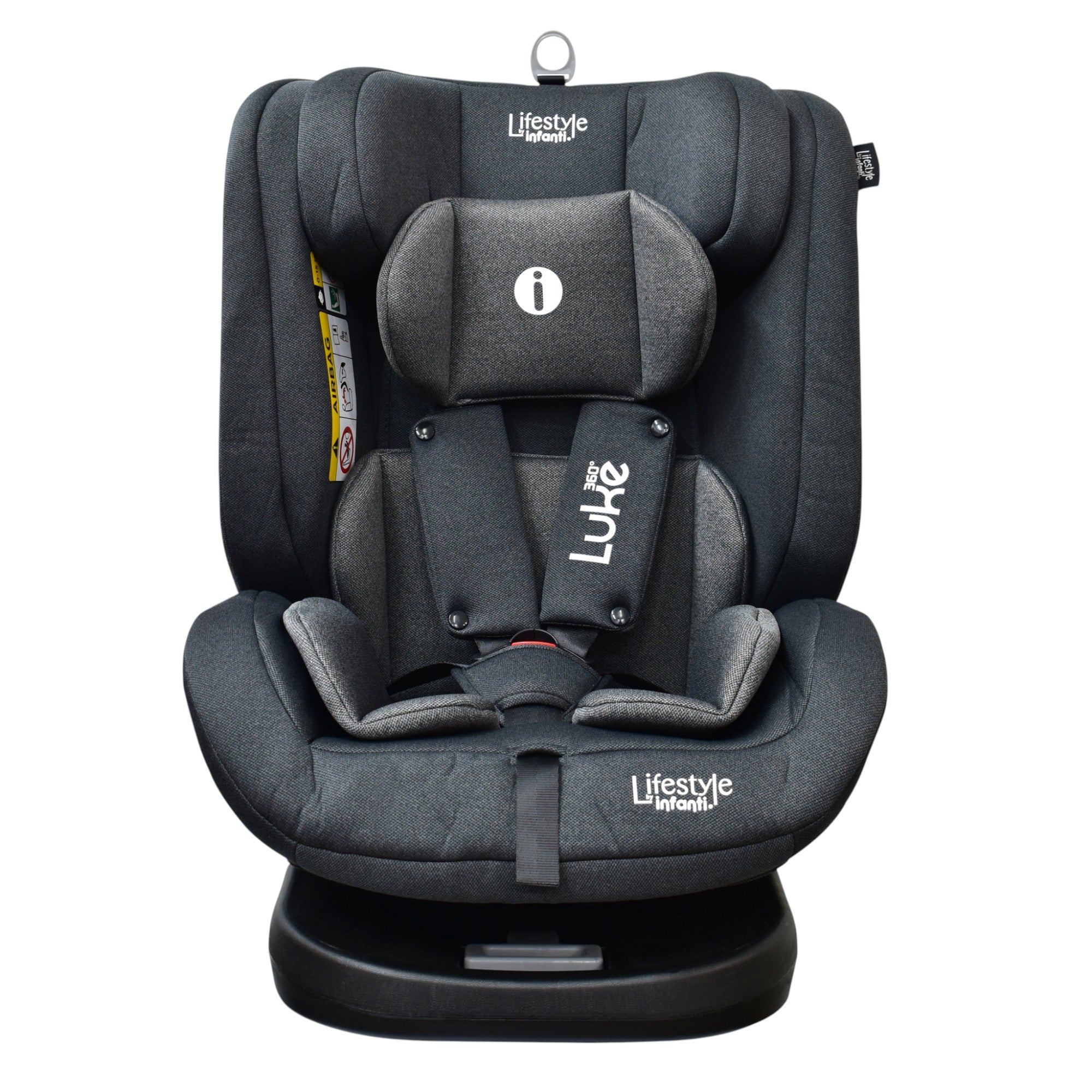 Autoasiento Luke Oxford Gris Con Giro 360° Seguridad Isofix Lifestyle By Infanti
