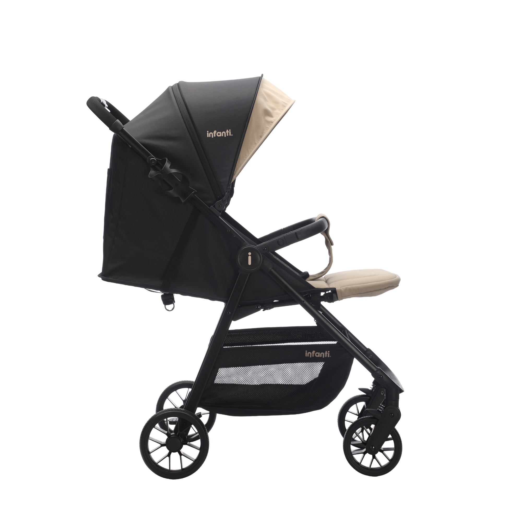 Set Carriola Ligera Grace y Colecho Vinny Gris Con Beige