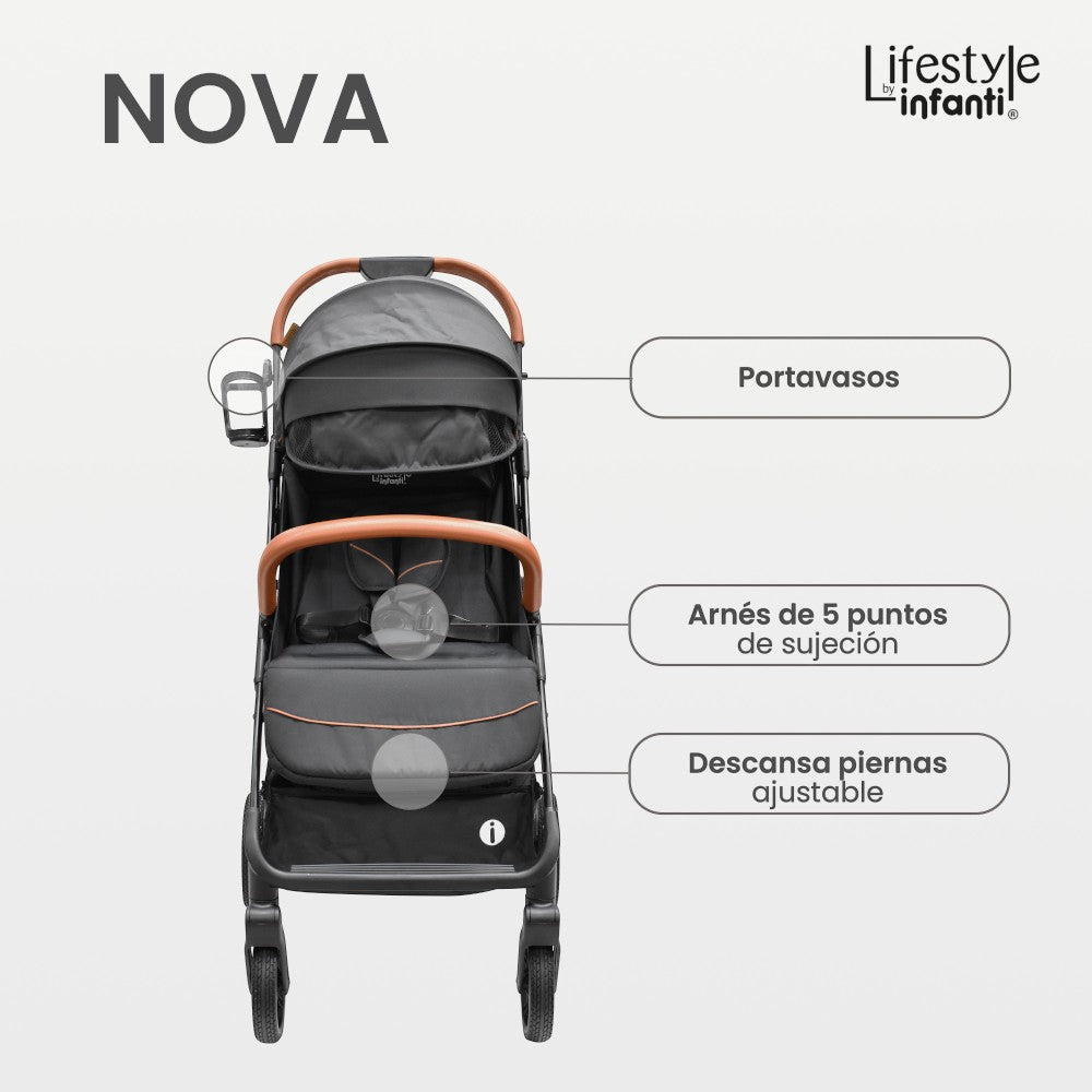 Carriola Nova Lifestyle by Infanti Para Bebe Con Plegado Automático
