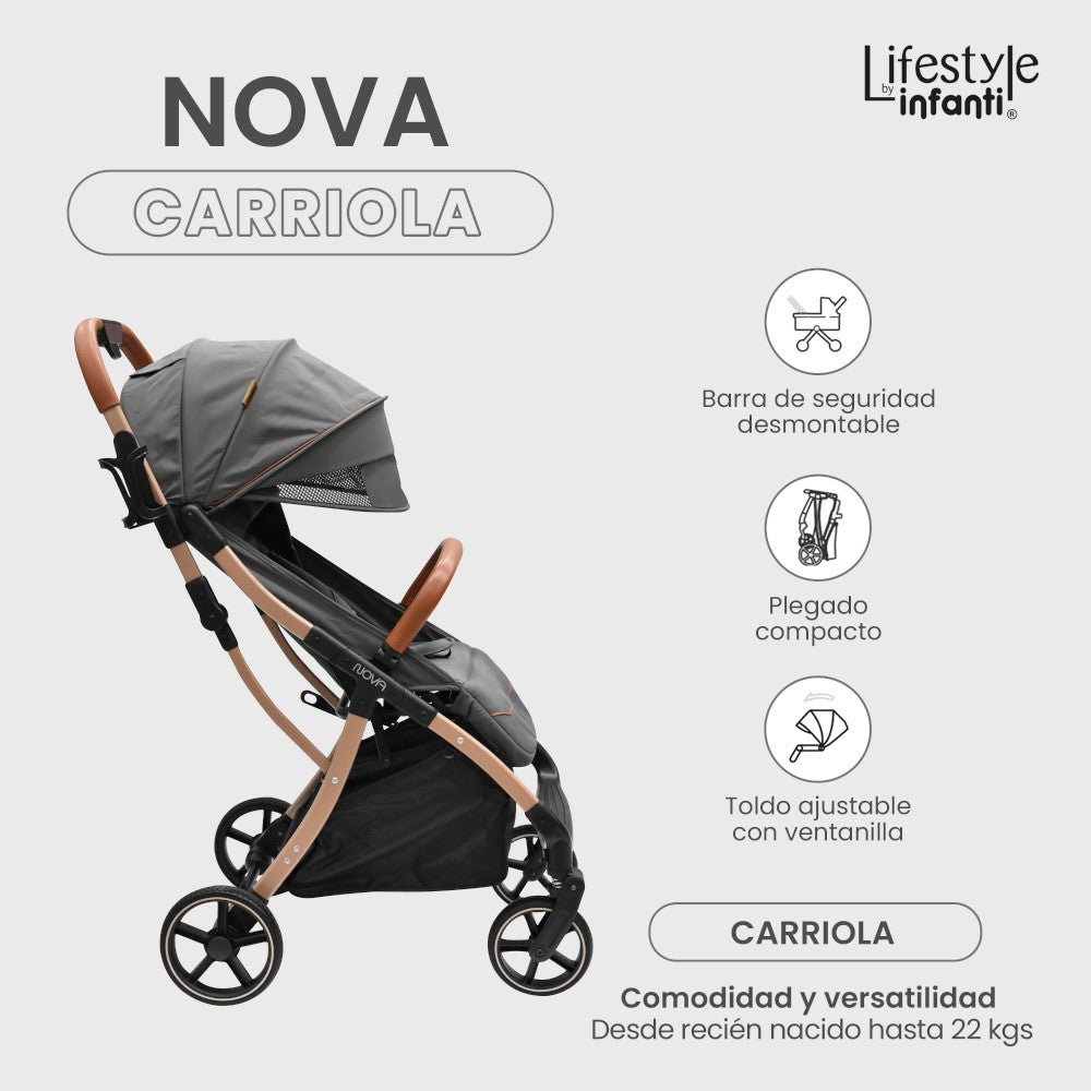 Carriola Nova Lifestyle by Infanti Para Bebe Con Plegado Automático