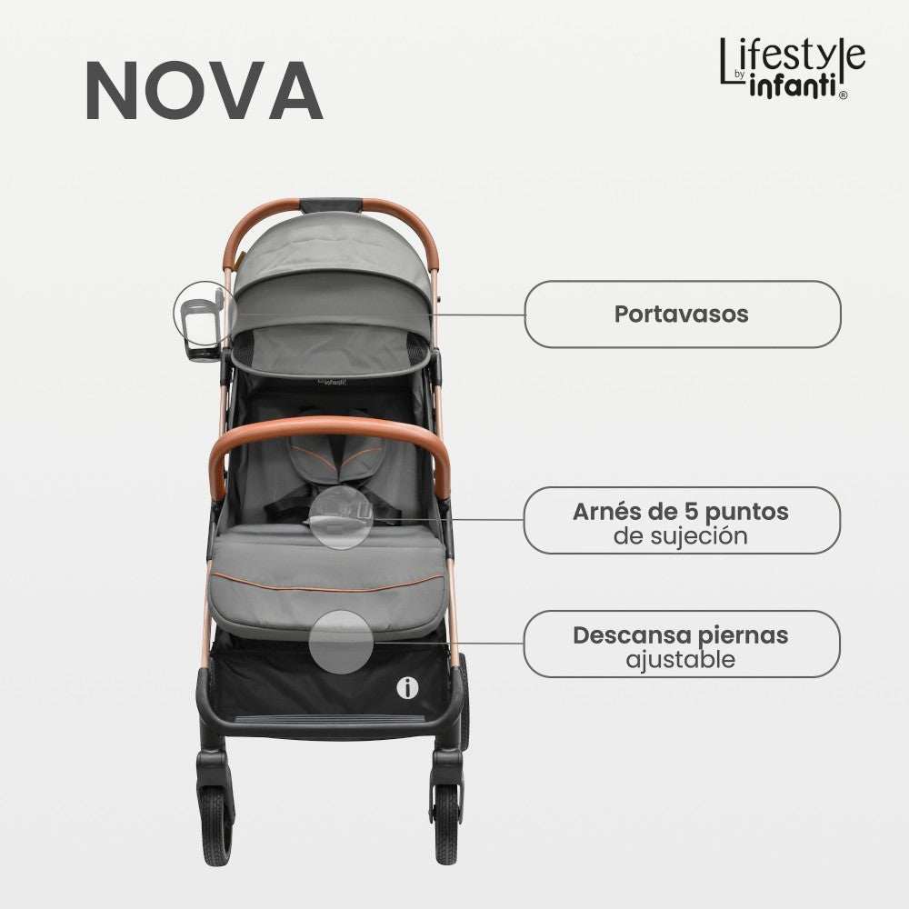 Carriola Nova Lifestyle by Infanti Para Bebe Con Plegado Automático